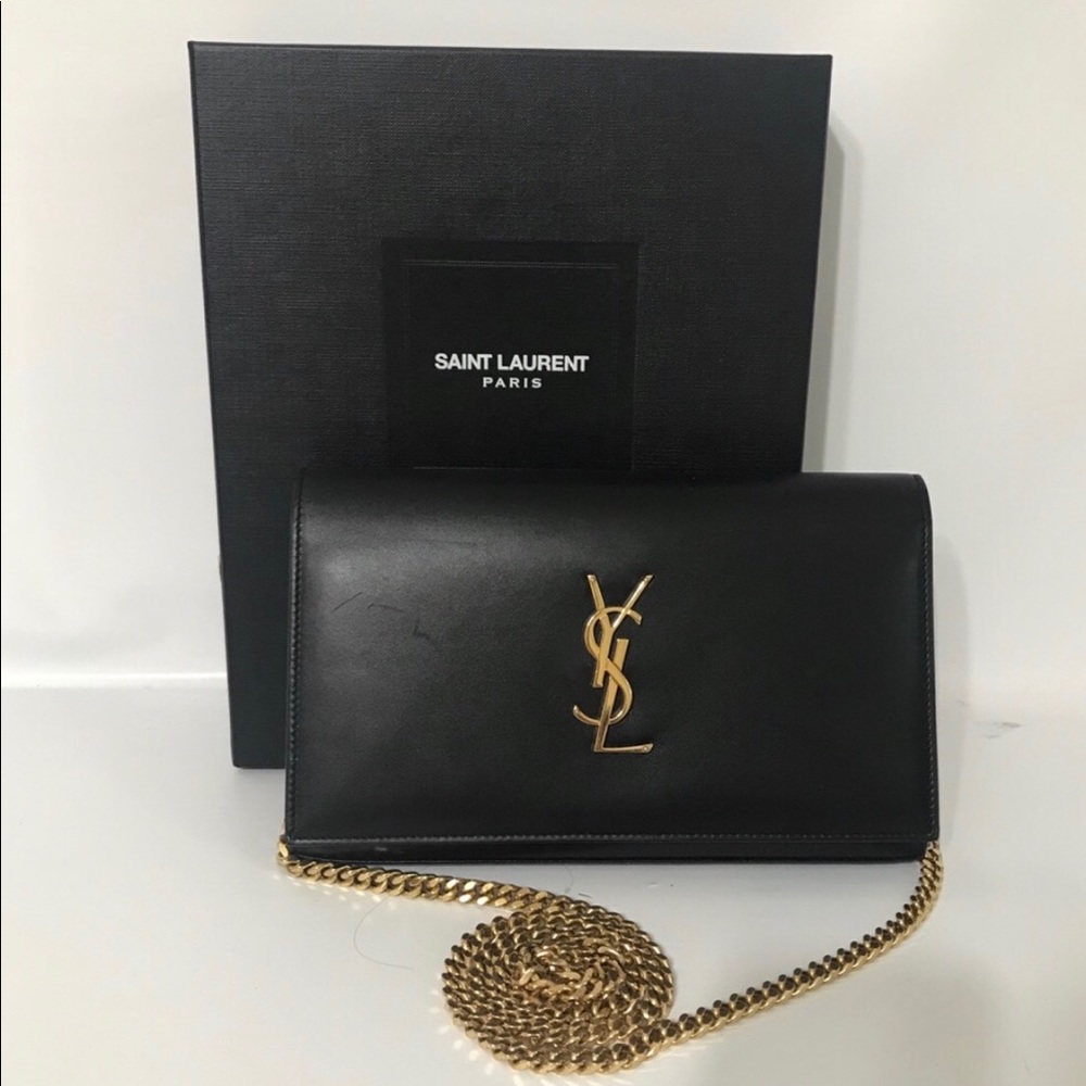 Authentic YSL Monogram Kate Bag Black